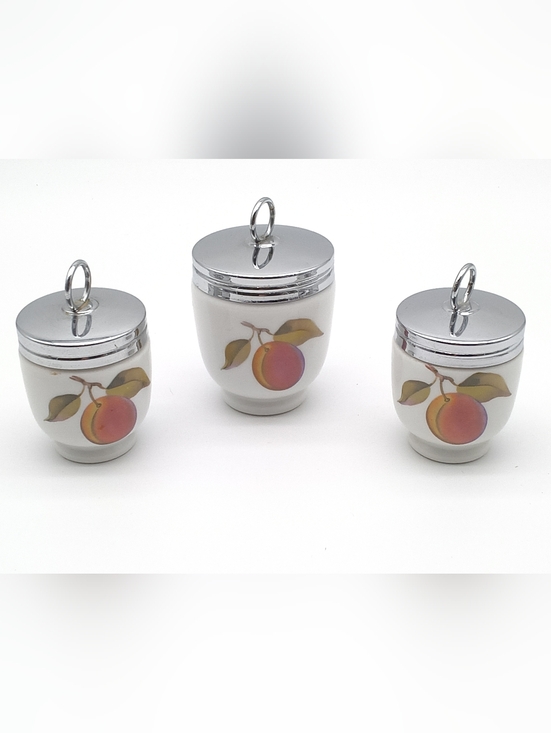 Royal Worcester Other - 3 Vintage Royal Worcester "Evesham Gold" Egg Coddlers